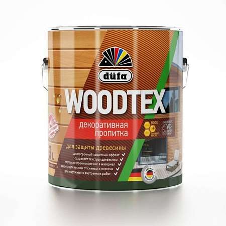 Антисептик для дерева Dufa Woodtex тик  3л 