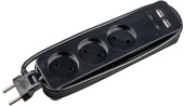 Удлинитель серии Travel, 1.8м, 3гн, 10A, б/з, 2USB+2TYPE-C 3.1A чёрный Uniel S-CT3-1,8UC UL-00011139 Удлинитель серии Travel, 1.8м, 3гн, 10A, б/з, 2USB+2TYPE-C 3.1A чёрный Uniel S-CT3-1,8UC UL-00011139